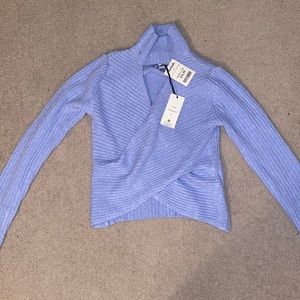 NEW WITH TAGS: long sleeve turtleneck cropped sweater.